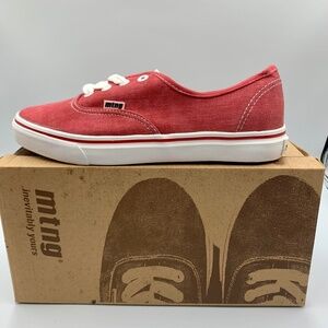 Mustange, mtng, “Inevitably Yours” ladies Red Canvas lace up sneakers